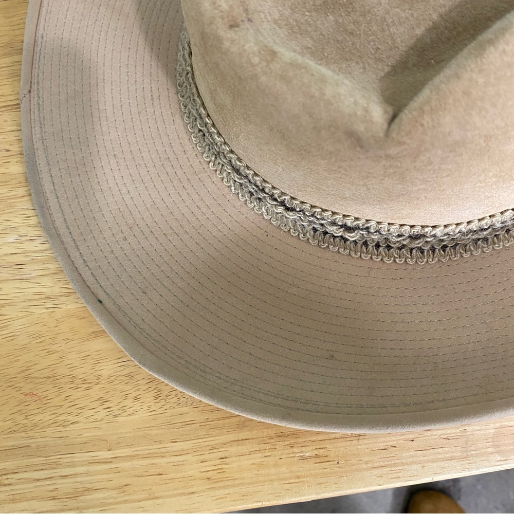 Tan Cowboy Hat with Braided Band - Picture 6 of 12